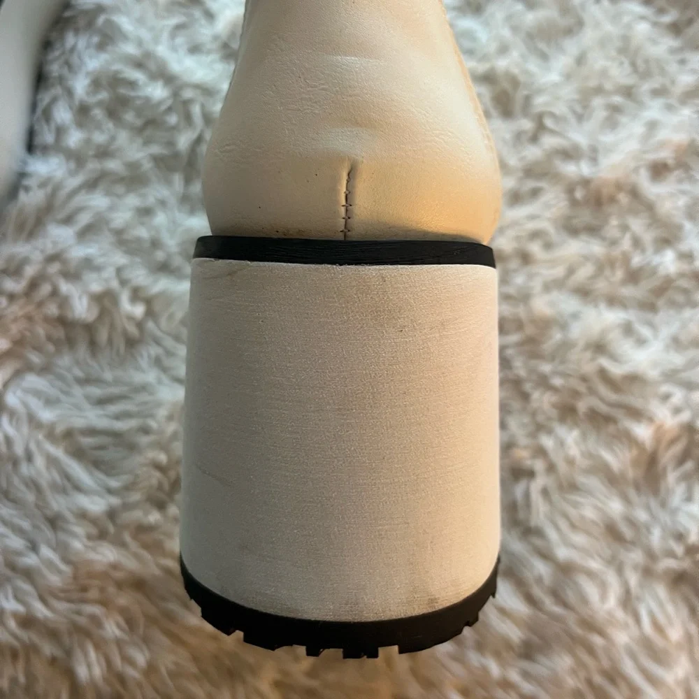 Demonia Trashville White Leather Boot - Picture 13 of 15